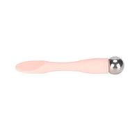 LUCKDANO Focused Eye Roller Eye Cream Applicator Wand Stick - Pink Silicone & Stainless Steel Tool for Reducing Dark Circles and Puffiness, Perfect for Facial Massage and Hygiene