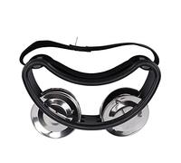 LUCKDANO Foot Tambourine with Elastic Nylon Strap,Foot Tambourine Percussion Foot Shaker Easy to Use Suitable for Playing Drums or Guitar or Accompaniment (Black)
