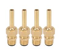 LUCKDANO Fountain Nozzle, Fountain Spout Pool Sprayer Nozzle with Male Thread Pure Copper Large Hexagonal Direct 4 PCS Water Waterscape Single for (G1/2)