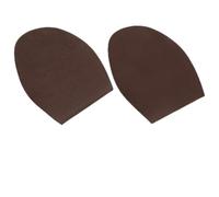 LUCKDANO Half Soles Rubber Wear- Rubber -Slip Outsoles Pair for Shoe Repair Dark Brown Non-Slip Soft Replacement Soles (Dark Brown)