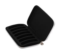 LUCKDANO Harmonic Case Harmonica PU Leather Harmonica Zippered Carrying Case - Holds 7 Harmonicas, & Portable Storage Bag for Musicians