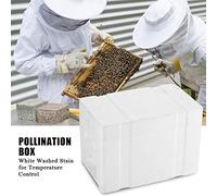 LUCKDANO Harvest Bee Beekeeping King Box Pollination Box - Easy To Use EPS Material, Perfect For Garden Pollination, Supports Natural Building, Compact Size 24x14.8x16.5 Cm