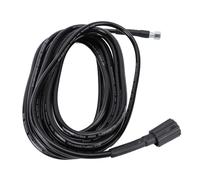 LUCKDANO High Pressure Washer Hose Flexible Wearproof Rubber Metal Connector Replacement Power Washer Hose for Car Washing Driveway Cleaning (8M)