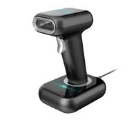 LUCKDANO High-Speed Barcode Scanner - 1D/2D/QR Wireless & USB Wired Bar Reader - Ideal for Retail, Library, and Logistics Compatible with, IOS, (BT & USB(With Base))