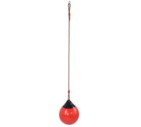 LUCKDANO Inflatable Ball Swing Seat 29cm/11.4in Red Small with Hanging Rope Chain for Indoor Outdoor Fun