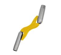 LUCKDANO Interchangeable Brick Jointer 3-in-1 Masonry Jointer 1/2 5/8 3/4 Inch Heavy Duty Laying Tool with Comfortable Handle for Bricklaying Projects (Yellow)