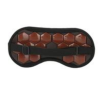 LUCKDANO Jade Stone Eye, 16pcs Jade and Germanite for Headache Relief, with Adjustable Strap, for Eyestrain and Stress Relief (Germanium Stone)