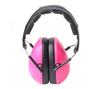 LUCKDANO Kid Earmuffs, Noise Reduction Hearing for Sleeping, Foldable Band, 2 Colors Cup, 25dB NRR, Suitable Age 3 to 12, with Material ABS and Foam, for Sport Games, Order Now! (Pink)