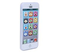 LUCKDANO Kids Pretend Phone Children's English Learning Machine Touch Screen Mobile Phone Toy Early Education and Educational Toy Suitable for Children 18 Months and Older (White)