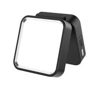 LUCKDANO Lapel Clamp/Holder Light - Portable Multi-functional Camping/Cycling/Night Fishing Light - 1000mAh Rechargeable Battery | 3 Modes, 180° Adjustable Angle | Office Desk (Black)