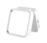 LUCKDANO Lapel Clamp/Holder Light - Portable Multi-functional Camping/Cycling/Night Fishing Light - 1000mAh Rechargeable Battery | 3 Modes, 180° Adjustable Angle | Office Desk (White)