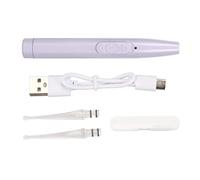 LUCKDANO LED Ear Wax Removal Spoon USB Rechargeable Safe Ear Pick with Smooth Round Tips and Bright Light for Kids and Adults