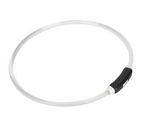 LUCKDANO Light Up Dog Collar, Glow In The Dark Dog Collar LED USB Rechargeable LED Glowing Pet for Medium Small for Night Walking Lighted Necklace (Colorful)