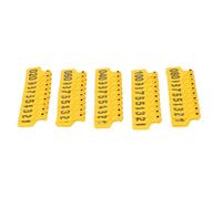 LUCKDANO Livestock Ear Tag, Large Plastic Animal Ear Tag with Numbers, Animal Identification Tag for Cows, Ear Tag Applicator Kits, for Medium to Large Livestock, Fade (Yellow with