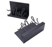 LUCKDANO Mail Holder, Desk Mail Countertop Holder - Stylish Metal Desk Organizer with Anti-Slip Base for Letters & Envelopes, Premium Iron Construction