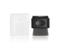 LUCKDANO Manual Face Wash Brush, Dual Brush Heads Soft and Silicone for Deep Cleansing Pores, Gentle Massage with Travel Friendly Design (Black)