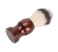 LUCKDANO Men Beard Brush, Wooden Handle Shaving Brush for Comfortable Shaving, with Nylon Bristles to Soften Beard, for Salon Home Travel Use
