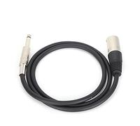 LUCKDANO Microphone Cable Mono 6.35mm XLR Male to TRS Jack Microphone Cable - Balanced Line for DJ, Stage & Studio Use - High-Strength Connector, Gold-Plated, Noise-Free Signal (XLR female 1m/3.3ft)