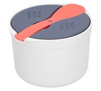 LUCKDANO Microwave Rice with Home Microwave Rice Cooker, 2-layer Steamer, High-temperature Heat-resistant Steamer, Easy to, Suitable for All Ovens, a Must-have for the