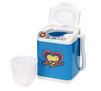 LUCKDANO Mini Washing Machine Electric Mini Washing Machine - Unique Toy & Cosmetic Tool Cleansing for Kids - Battery Powered in Gold (Blue)