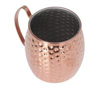 LUCKDANO Moscow Mule Mug Moscow Mule Mug 500ml Large Capacity Cocktail 304 Stainless Steel, Elegant Silver Finish for Bars, Hotels, and Restaurants (Rose Gold)