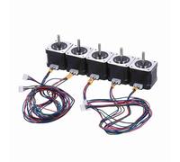 LUCKDANO Nema 17 Stepper Motor 5pcs 1.8 Degree 0.4NM 42mm with Lead Cable for 3D Printer/CNC Accessory Replacement (5pcs)