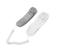 LUCKDANO Noise Cancelling Wall Wall Mounted Telephone with Last Number Redial, Mute & Pause Functions - Clear Sound, Privacy Protection, Easy to Use - White (White)