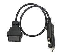 LUCKDANO OBD to Cigarette OBD2 Male to Cigarette Lighter Cable - Emergency Power Supply Memory Saver Diagnostic Adapter for OBD II Tools