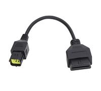 LUCKDANO OBD2 Diagnostic Cable 6 Pin OBD2 Scanner Cable Universal Motorcycle Diagnostic Adapter Replacement for Husqvarna 449 511 610 630 450