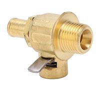 LUCKDANO Oil Drain Plug F110N Engine Oil Drain Valve with LC-10 Lever Clamp/Holder, 3/8-18 NPT Brass, One Touch Operation for Van, Car, Light Truck