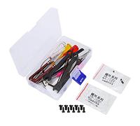 LUCKDANO Overlocker M343d Overlock Sewing Machine Tool Kit - Straight & Curved Tweezers, Screwdrivers, Wrenches & Scissors - Complete 13-Piece Set with Portable Storage Box