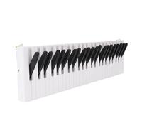 LUCKDANO Piano Key Design Wood Wall Mounted Coat Rack Hook - Sturdy & Elegant Coat Hanger for Home, 39x11cm