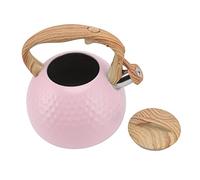 LUCKDANO Pink Stove Top 3L Tea Kettle By [Brand Name] - 304 Stainless Steel Whistling Teapot for Efficient Boiling, Family Size, Suitable for All Cookers, Elegant Pink Design