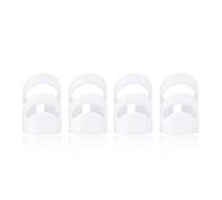 LUCKDANO Plastic DIY Finger Picks Protector Accessory Strong Plasticity Relieve Fatigue Guitar Bass Ukulele White 4Pcs
