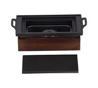 LUCKDANO Portable Japanese Grill Multi-Function Barbecue Baking Tray - Smokeless Non-Stick BBQ Grill Pan for Family Gatherings - Ideal for Meat & Vegetables - Compatible with & Charcoal