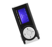 LUCKDANO Portable MP3 Player LED Flashlight LCD Screen Music Media Player with Earphone USB Cable for Sports Exercise (Black)