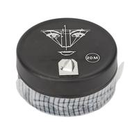 LUCKDANO Pre Inked Brow Mapping String, 20m Professional Microblading Marking Thread Safe Non Sensitive for Eyebrow Shaping, with Cutting Tool for Beauty Salon (Black)