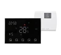 LUCKDANO Programmable Smart Digital Thermostat with LED Touchscreen | WiFi-Compatible Temperature Controller for Home & Office | Voice-Controlled & Energy Efficient | Easy Install & (for electric