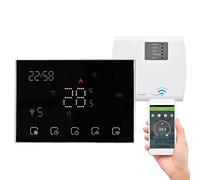 LUCKDANO Programmable Smart Digital Thermostat with LED Touchscreen | WiFi-Compatible Temperature Controller for Home & Office | Voice-Controlled & Energy Efficient | Easy Install & (for gas boiler