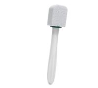 LUCKDANO Pumice Stone Cleaning Brush, Multifunctional Toilet Bowl Cleaner Brush with Long Handle, for Sink Tile Bathtub Swimming Pool Ceramic Surfaces (White)
