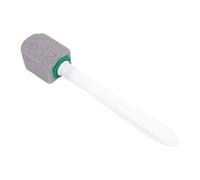 LUCKDANO Pumice Stone Cleaning Brush, Multifunctional Toilet Bowl Cleaner Brush with Long Handle, for Sink Tile Bathtub Swimming Pool Ceramic Surfaces (Grey)