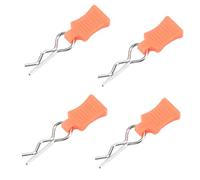 LUCKDANO RC Body Shell Clip Pin Fixing Bracket Set Aluminum Alloy Steel Durable Long Time Use for 1/8 1/10 1/12 RC Car Accessory Part (Orange)