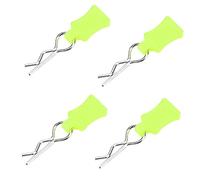 LUCKDANO RC Body Shell Clip Pin Fixing Bracket Set Aluminum Alloy Steel Durable Long Time Use for 1/8 1/10 1/12 RC Car Accessory Part (Green)