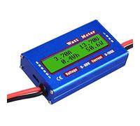 LUCKDANO RC Watt Meter 100A Power Analyzer - Digital LCD Display, Real-Time Battery Voltage Checker for 12V, 24V, 36V & 48V Systems