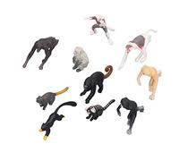 LUCKDANO Realistic Zoo Animal Figures Model, Playset Family Party Supplies Desktop Decoration Monkey Orangutan Figurines Cake Toppers Wild Life Jungle Animal Model Playsets Figurines of