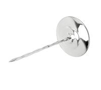 LUCKDANO Receipt Holder Spike Receipt Bill Holder Thickened Stainless Steel Round Bottom Nonslip Ticket Spike for Restaurants & Bars - Durable & Safe 80mm Base (Silver Spiral Rod)