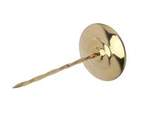LUCKDANO Receipt Holder Spike Receipt Bill Holder Thickened Stainless Steel Round Bottom Nonslip Ticket Spike for Restaurants & Bars - Durable & Safe 80mm Base (Golden Spiral Rod)