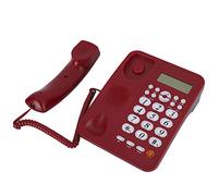 LUCKDANO Red Phone Landline Red Desktop Phone - Home and Office Landline, Featuring Caller ID, Fixed Line, and Easy-to-install Cable
