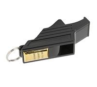 LUCKDANO Referee Whistle, High Volume Emergence Whistle Professional Game High Frequency Referee Non Adjustable Nylon Hanger Contest (Black Gold)
