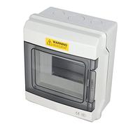 LUCKDANO Retardant Distribution Box, Impact Resistant Junction Box with Transparent Cover, for Indoor Outdoor Electrical Communication Fire Fighting Equipment (5 Way)